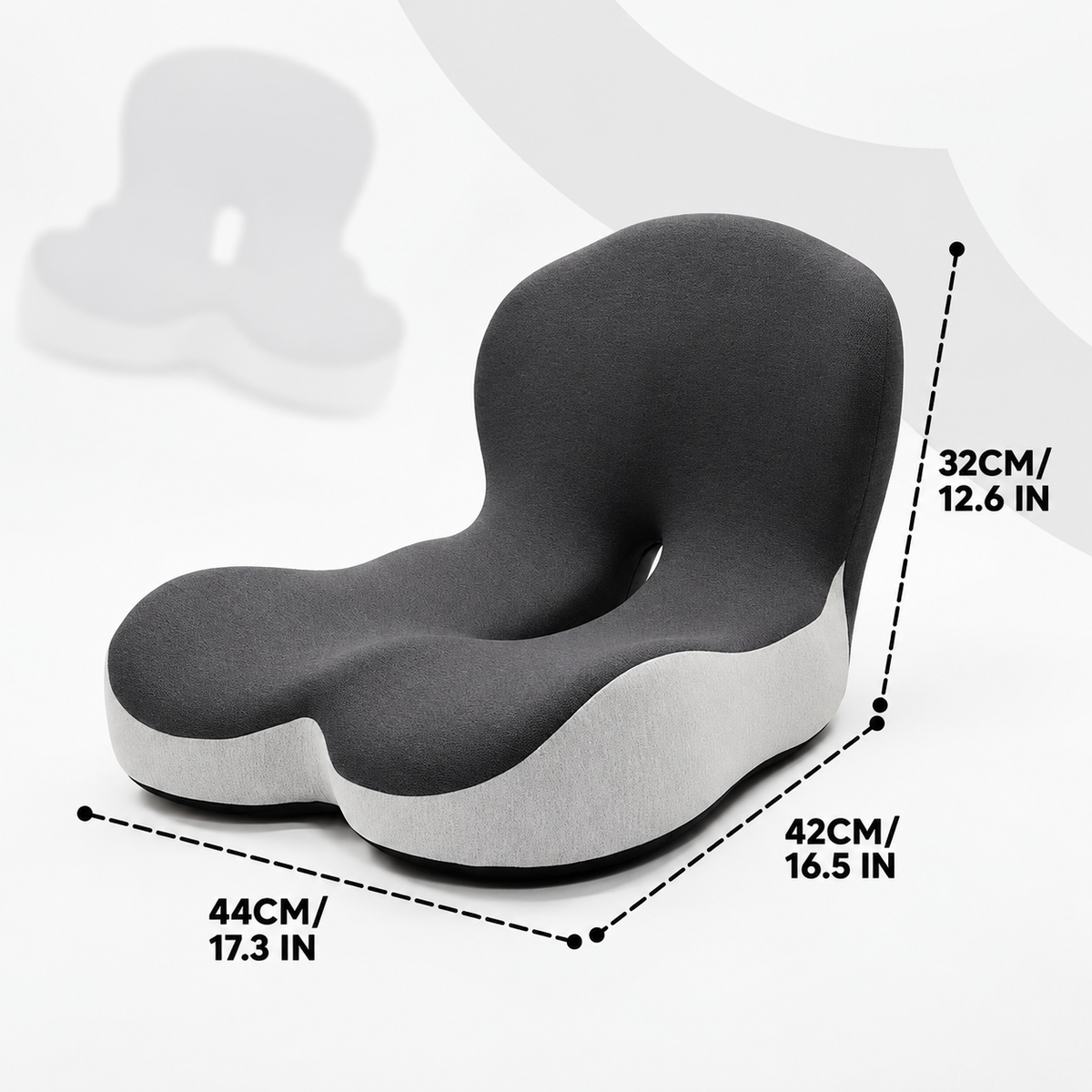 Ergonomic Orthopedic Memory Foam Lumbar Support Seat Cushion